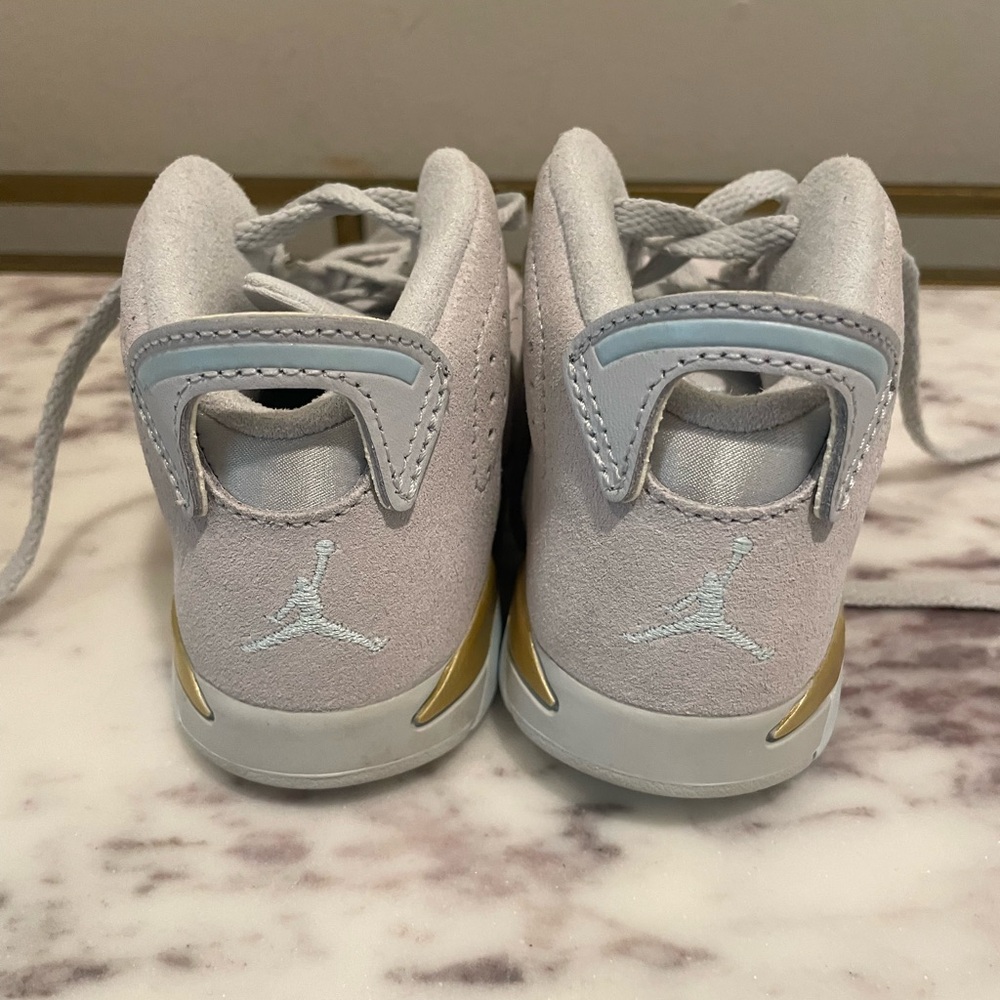 Jordan Kids' Sneakers - Light Gray and Gold